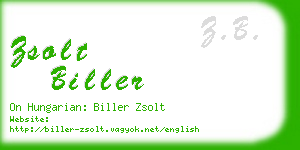 zsolt biller business card